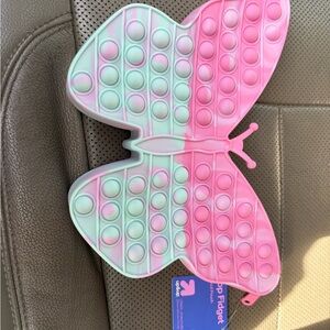 Butterfly Pop Fidget Toy - Pink and Green